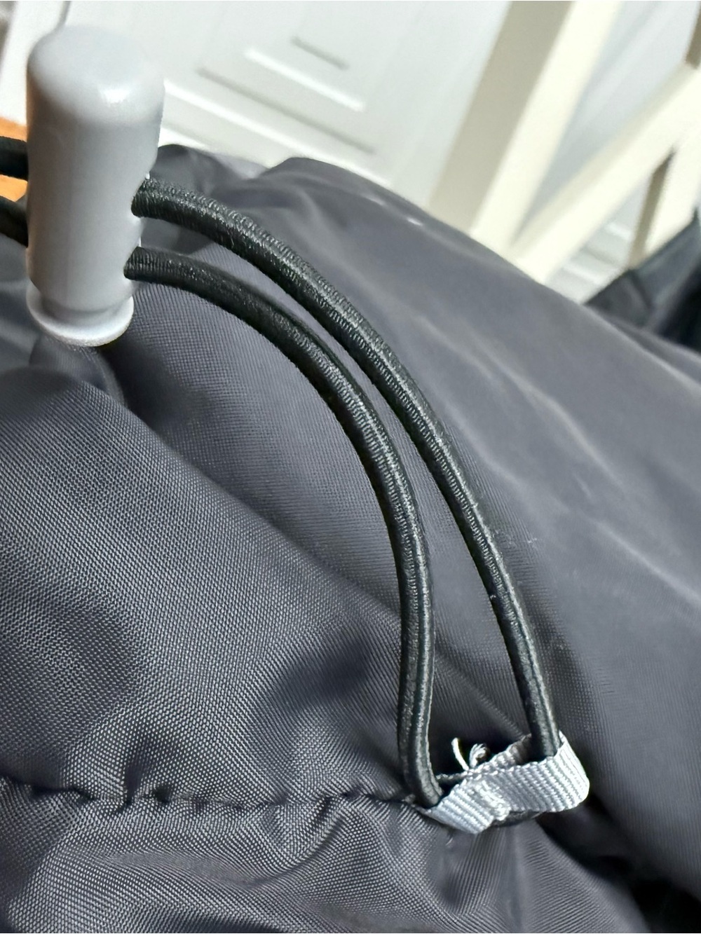 Columbia XL Hooded Fleece Lined Jacket Gray Black Full Zip Windbreaker Coat - Picture 10 of 13
